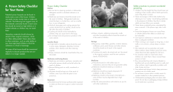 Poison Safety Checklist - St. Louis Children`s Hospital