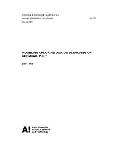 MODELING CHLORINE DIOXIDE BLEACHING OF CHEMICAL PULP