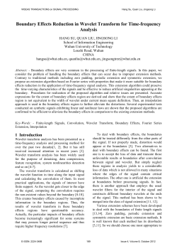 Boundary Effects Reduction in Wavelet Transform for Time