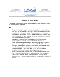 EDUCATIONAL - Causes Of Tooth Decay