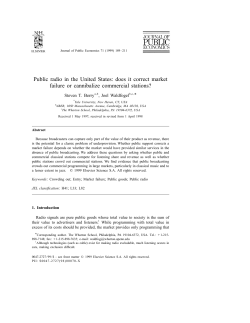 Public radio in the United States: does it correct market failure or