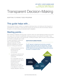 Good Planning Guide: Transparent Decision Making