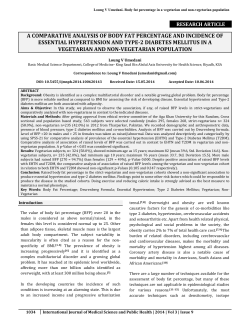 a comparative analysis of body fat percentage and incidence of