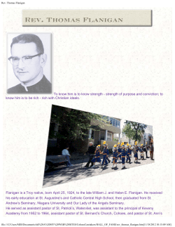 Rev. Thomas Flanigan - Cohoes Rotary Club.