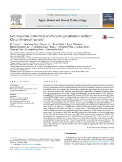 Net ecosystem productivity of temperate grasslands in northern China