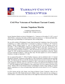 Civil War Veterans of Northeast Tarrant County
