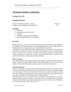 Advanced Computer Architecture Lecture No. 32