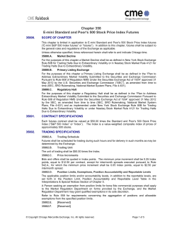 Chapter 358 E-mini Standard and Poor`s 500 Stock Price Index