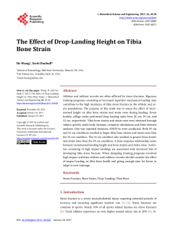 The Effect of Drop-Landing Height on Tibia Bone Strain