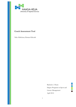 Coach Assessment Tool