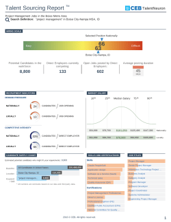 TalentNeuron: Talent Sourcing Report