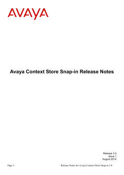 Release Notes - Avaya Support