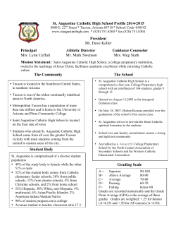 St. Augustine Catholic High School Profile 2014