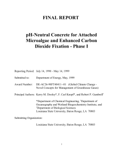pH-Neutral Concrete for Attached Microalgae and