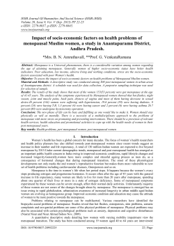 Impact of socio-economic factors on health problems of