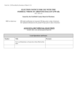 fwab - Fairfield County Board of Elections