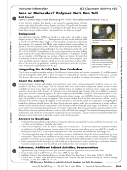 Ions or Molecules? Polymer Gels Can Tell