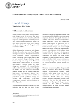 Global Change