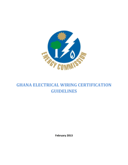ghana electrical wiring certification guidelines