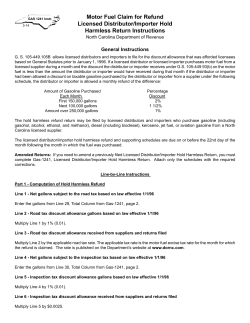 Instructions - North Carolina Department of Revenue