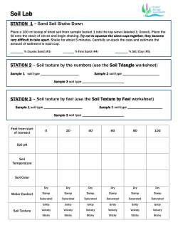 Soil Lab - Crystal Springs Preserve