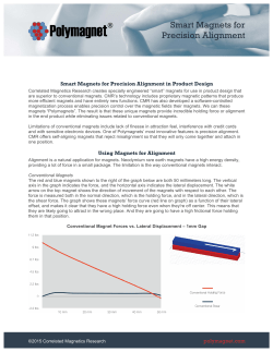 Smart Magnets for Precision Alignment