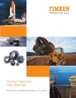 Timken&reg; Spherical Plain Bearings