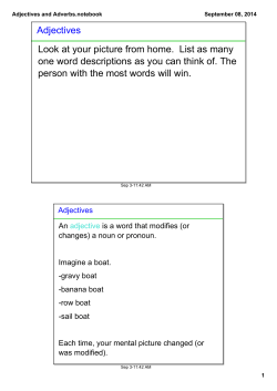 Adjectives and Adverbs.notebook