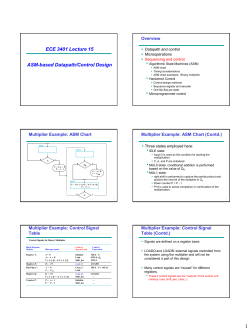 ACM-based Datapath/Control Design