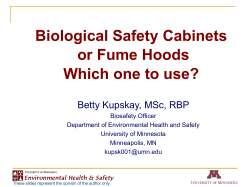 Biological Safety Cabinets Or Fume Hoods Which One To Use?