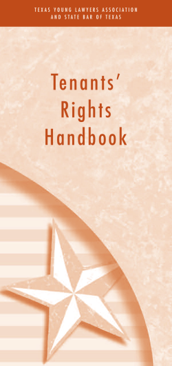 Tenants` Rights Handbook