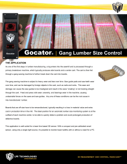 Gocator&reg; | Gang Lumber Size Control