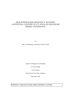 high power radio frequency weapons: a potential