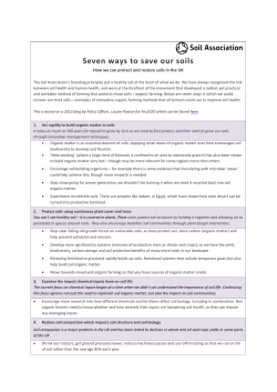 Seven ways to save our soils