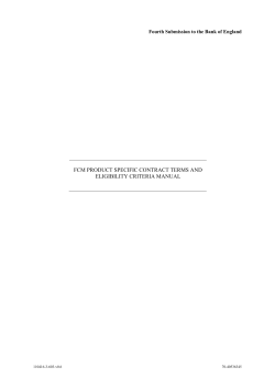 fcm product specific contract terms and eligibility criteria manual