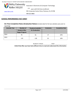 school performance fact sheet