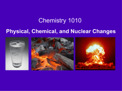Chemistry 1010 - Dixie State University