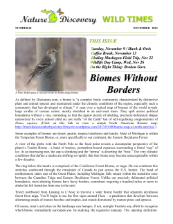 Biomes Without Borders