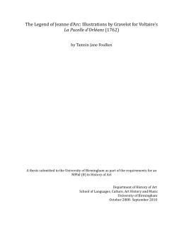The Legend of Jeanne d`Arc - eTheses Repository