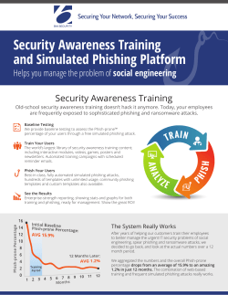 Security Awareness Training and Simulated Phishing