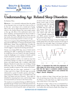 Understanding Age Related Sleep Disorders