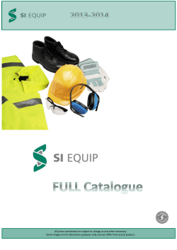 SI Equip Catalogue 2013-2014