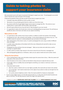 Guide to taking photos to support your insurance claim