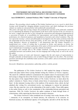 712 POSTMODERN METAFICTIONAL DECONSTRUCTIONS AND
