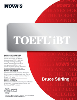500 Words, Phrases, Idioms for the TOEFL iBT Plus Typing Strategies