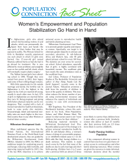 Population Connection, Women`s