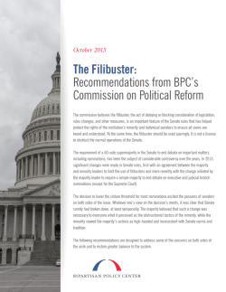 The Filibuster - Bipartisan Policy Center