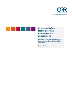 Common Safety Method for risk evaluation and assessment
