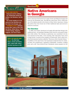 Native Americans in Georgia Section Preview Section Preview