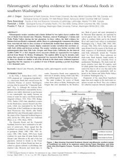 Paleomagnetic and tephra evidence for tens of Missoula floods in